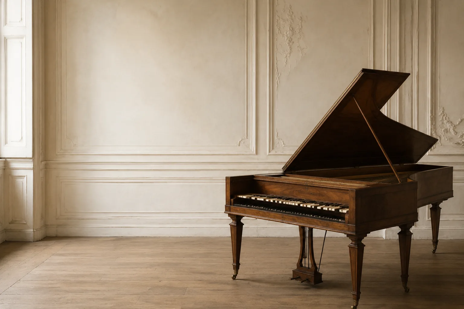 A Viennese fortepiano. He had his own carried to every concert.